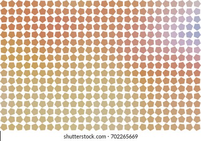 Color abstract pentagon pattern generative art background. Style of mosaic or tile. Vector illustration graphic.