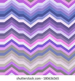 Color Abstract Retro Vector Striped Background, Fashion Zigzag Seamless Patterns of Colored Stripes