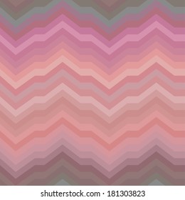 Color Abstract Retro Vector Striped Background, Fashion Zigzag Seamless Pattern of Colored Stripes