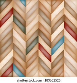 Color Abstract Retro Vector Striped Background, Fashion Zigzag Pattern of Brown Stripes