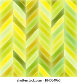 Color Abstract Retro Vector Striped Background, Fashion Zigzag Pattern of Yellow Stripes