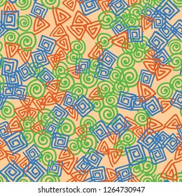 Color abstract seamless pattern background