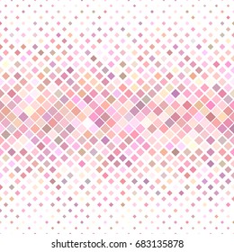 Color abstract square pattern background - geometrical vector graphic design from diagonal squares in pink tones