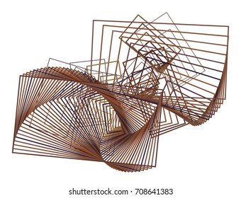 Color abstract square, rectangle geometric pattern generative art background. Vector illustration graphic.