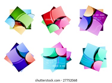 Color abstract squares