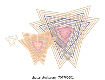 Color abstract star geometric pattern generative art background. Vector illustration graphic.