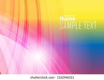 Color abstract template for card or banner. Metal Background with waves and reflections. Business background, silver, illustration. Illustration of abstract background with a metallic element