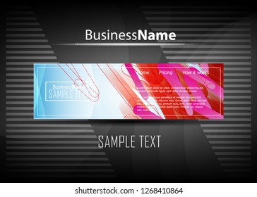 Color abstract template for card or banner. Metal Background with waves and reflections. Business background, silver, illustration. Illustration of abstract background with a metallic element