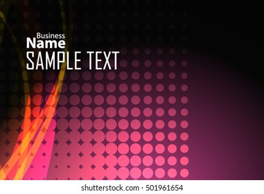 Color abstract template for card or banner. Metal Background with waves and reflections