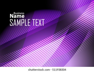 Color abstract template for card or banner. Metal Background with waves and reflections