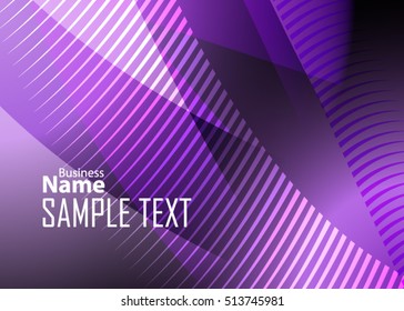 Color abstract template for card or banner. Metal Background with waves and reflections. Business background, silver, illustration. Illustration of abstract background with a metallic element