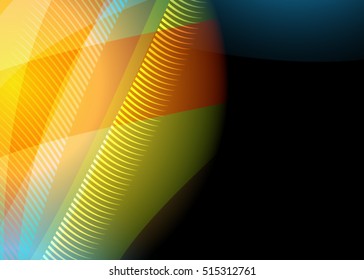Color abstract template for card or banner. Metal Background with waves and reflections. Business background, silver, illustration. Illustration of abstract background with a metallic element