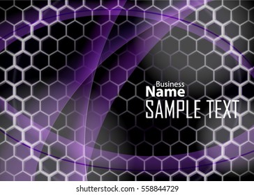 Color abstract template for card or banner. Metal Background with waves and reflections. Business background, Illustration of abstract background with a metallic element