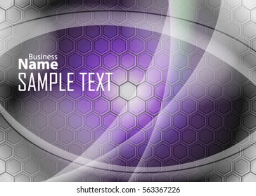 Color abstract template for card or banner. Metal Background with waves and reflections. Business background, silver, illustration. Illustration of abstract background with a metallic element