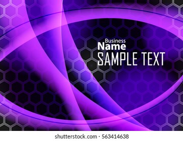 Color abstract template for card or banner. Metal Background with waves and reflections. Business background, silver, illustration. Illustration of abstract background with a metallic element