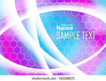 Color abstract template for card or banner. Metal Background with waves and reflections. Business background, silver, illustration. Illustration of abstract background with a metallic element