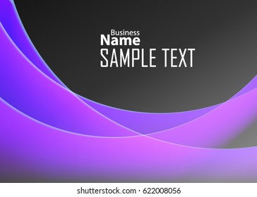 Color abstract template for card or banner. Metal Background with waves and reflections. Business background, silver, illustration. Illustration of abstract background with a metallic element