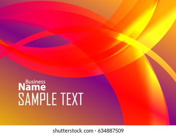 Color abstract template for card or banner. Metal Background with waves and reflections. Business background, silver, illustration. Illustration of abstract background with a metallic element