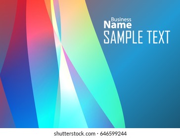 Color abstract template for card or banner. Metal Background with waves and reflections. Business background, silver, illustration. Illustration of abstract background with a metallic element