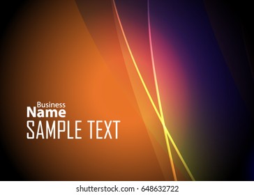 Color abstract template for card or banner. Metal Background with waves and reflections. Business background, silver, illustration. Illustration of abstract background with a metallic element