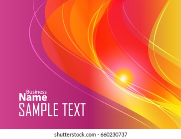Color abstract template for card or banner. Metal Background with waves and reflections. Business background, silver, illustration. Illustration of abstract background with a metallic element