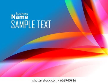 Color abstract template for card or banner. Metal Background with waves and reflections. Business background, silver, illustration. Illustration of abstract background with a metallic element