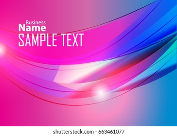 Color abstract template for card or banner. Metal Background with waves and reflections. Business background, silver, illustration. Illustration of abstract background with a metallic element