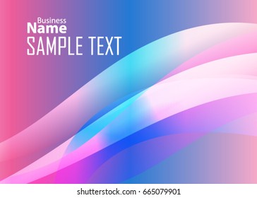 Color abstract template for card or banner. Metal Background with waves and reflections. Business background, silver, illustration. Illustration of abstract background with a metallic element