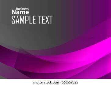 Color abstract template for card or banner. Metal Background with waves and reflections. Business background, silver, illustration. Illustration of abstract background with a metallic element