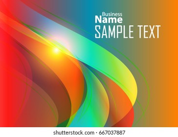 Color abstract template for card or banner. Metal Background with waves and reflections. Business background, silver, illustration. Illustration of abstract background with a metallic element