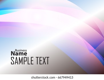 Color abstract template for card or banner. Metal Background with waves and reflections. Business background, silver, illustration. Illustration of abstract background with a metallic element