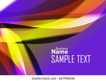 Color abstract template for card or banner. Metal Background with waves and reflections. Business background, silver, illustration. Illustration of abstract background with a metallic element
