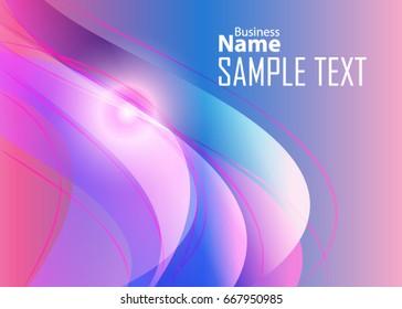 Color abstract template for card or banner. Metal Background with waves and reflections. Business background, silver, illustration. Illustration of abstract background with a metallic element