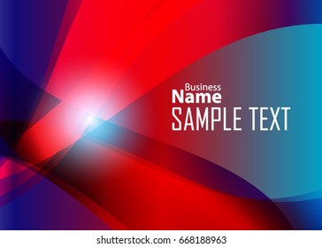 Color abstract template for card or banner. Metal Background with waves and reflections. Business background, illustration. Illustration of abstract background with a metallic element