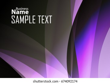 Color abstract template for card or banner. Metal Background with waves and reflections. Business background, silver, illustration. Illustration of abstract background with a metallic element