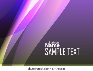Color abstract template for card or banner. Metal Background with waves and reflections. Business background, silver, illustration. Illustration of abstract background with a metallic element