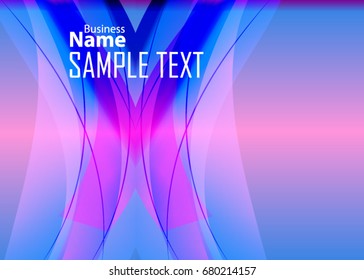 Color abstract template for card or banner. Metal Background with waves and reflections. Business background, silver, illustration. Illustration of abstract background with a metallic element