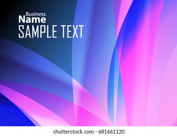 Color abstract template for card or banner. Metal Background with waves and reflections. Business background, silver, illustration. Illustration of abstract background with a metallic element