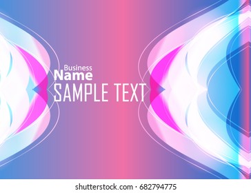 Color abstract template for card or banner. Metal Background with waves and reflections. Business background, silver, illustration. Illustration of abstract background with a metallic element