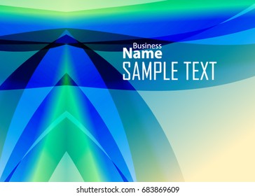 Color abstract template for card or banner. Metal Background with waves and reflections. Business background, silver, illustration. Illustration of abstract background with a metallic element