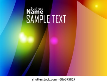 Color abstract template for card or banner. Metal Background with waves and reflections. Business background, silver, illustration. Illustration of abstract background with a metallic element