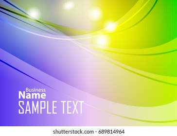 Color abstract template for card or banner. Metal Background with waves and reflections. Business background, silver, illustration. Illustration of abstract background with a metallic element