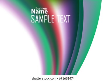 Color abstract template for card or banner. Metal Background with waves and reflections. Business background, silver, illustration. Illustration of abstract background with a metallic element