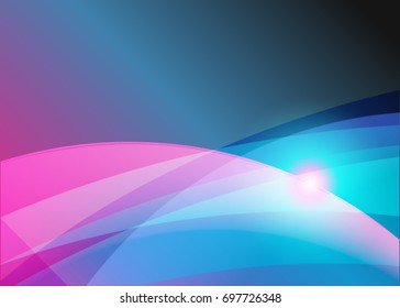 Color abstract template for card or banner. Metal Background with waves and reflections. Business background, silver, illustration. Illustration of abstract background with a metallic element