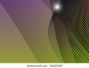 Color abstract template for card or banner. Metal Background with waves and reflections. Business background, silver, illustration. Illustration of abstract background with a metallic element