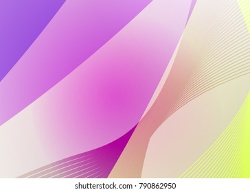 Color abstract template for card or banner. Metal Background with waves and reflections. Business background, silver, illustration. Illustration of abstract background with a metallic element