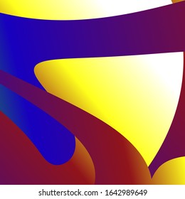 Color abstract template for a map or banner. gradient background with waves and reflections. Illustration of warm hues in geometric shapes.