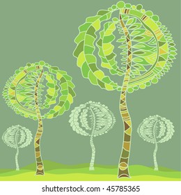 Color abstract trees