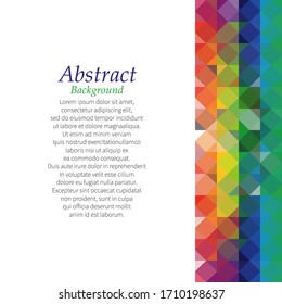 color abstract triangle geometric background for you amazing design. Grey background. Empty place for your presentation or headline. White texture.