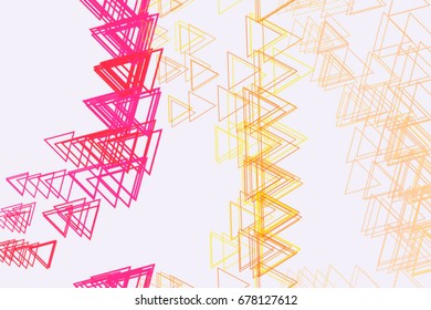 Color abstract triangle pattern generative art background. Vector illustration graphic.